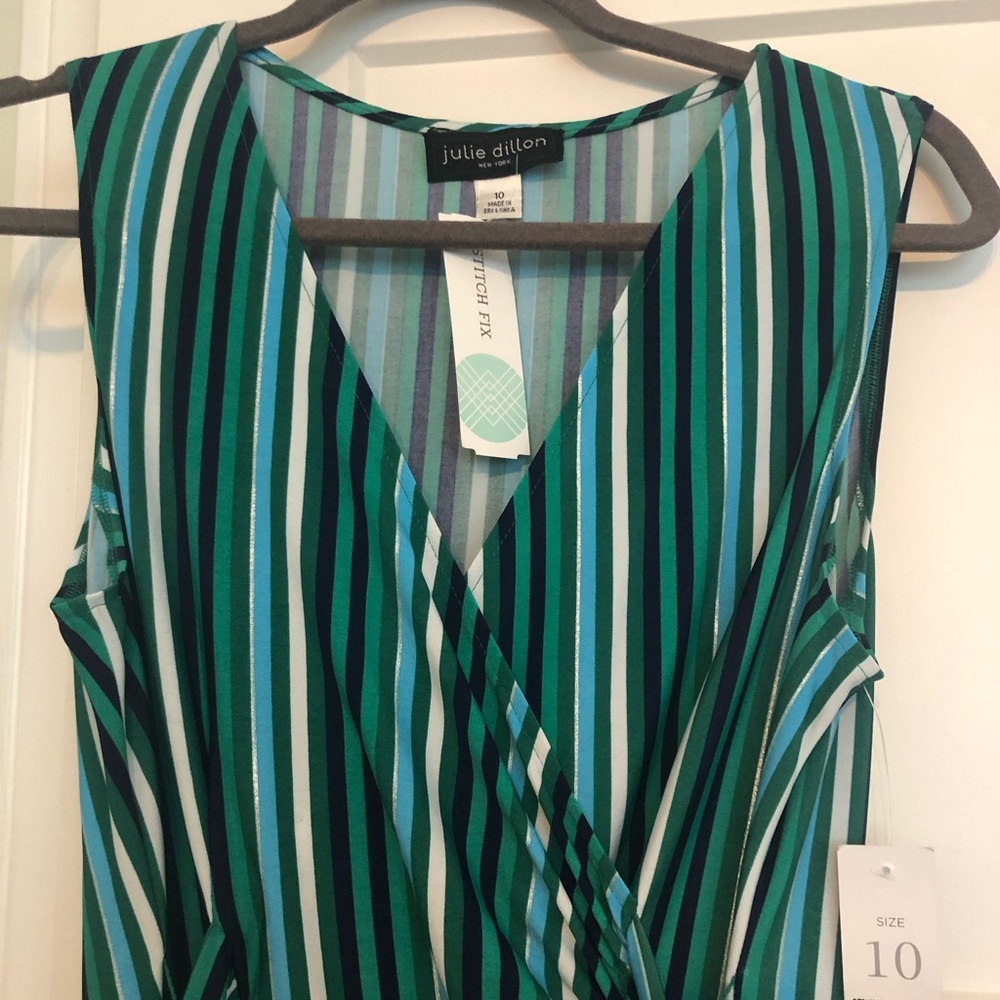 Women’s striped skirt.